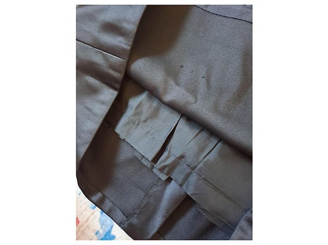 Yves Saint Laurent schwarzer Bleistiftrock aus Polyester - Ansicht 7