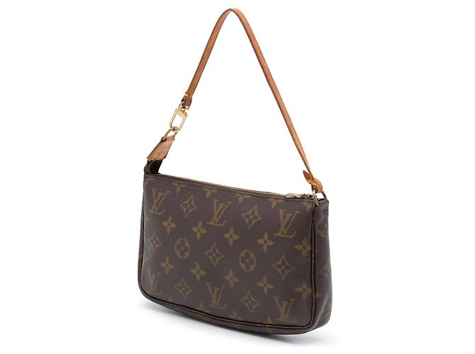 Borsa a tracolla Louis Vuitton Monogram Pochette Accessoires Marrone - vista 2