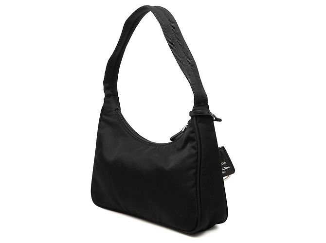 Re-Edition Borsa a tracolla Prada Mini Tessuto Re Edition 2000 Nera - vista 2