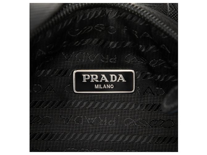 Re-Edition Borsa a tracolla Prada Mini Tessuto Re Edition 2000 Nera - vista 5