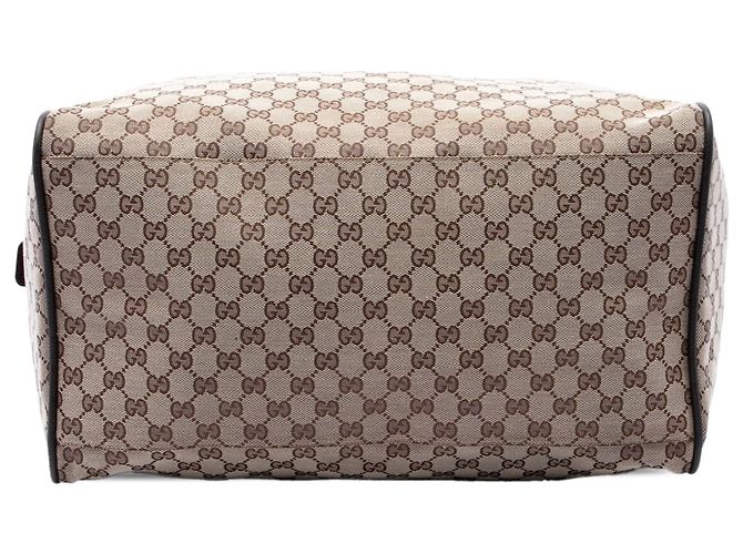 Borsa Duffle Gucci GG Canvas Web Beige - vista 3