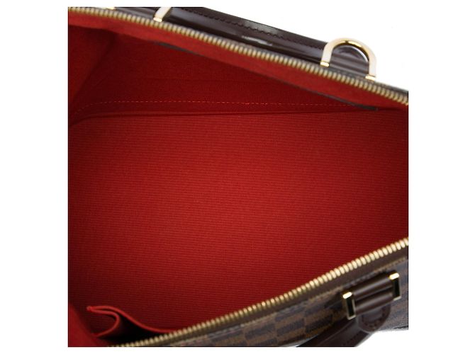 Borsa Louis Vuitton Alma MM Damier Ebene Marrone - vista 4