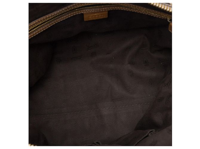 Borsa Satchel Gucci Medium GG Canvas con charm, Beige - vista 4