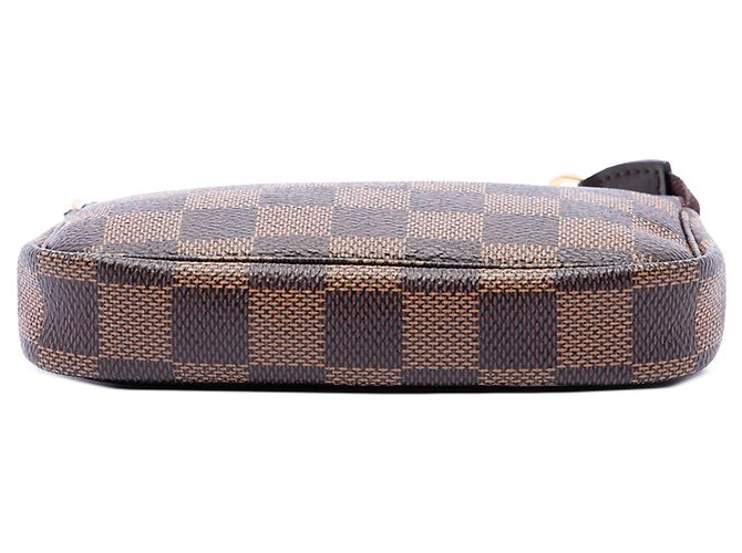Borsa a mano Louis Vuitton Damier Ebene Mini Pochette Accessoires Marrone - vista 3