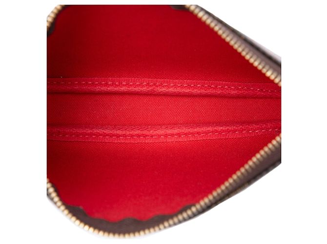 Borsa a mano Louis Vuitton Damier Ebene Mini Pochette Accessoires Marrone - vista 4