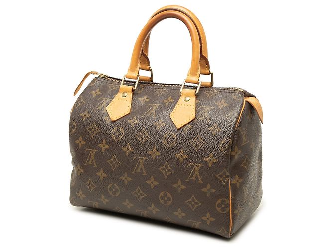 Borsa Boston Louis Vuitton Monogram Speedy 25 Marrone - vista 2
