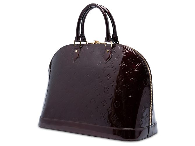 Borsa Louis Vuitton Monogram Vernis Alma GM Purple - vista 2