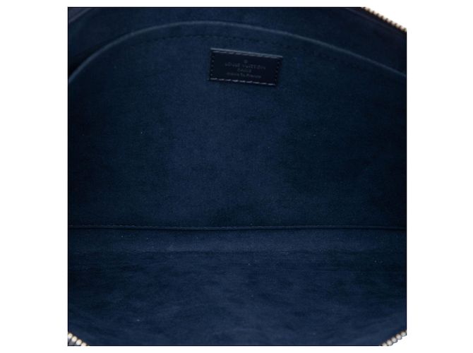 Borsa a Mano Louis Vuitton Epi Initials Circle Pochette Jour GM Blu - vista 4
