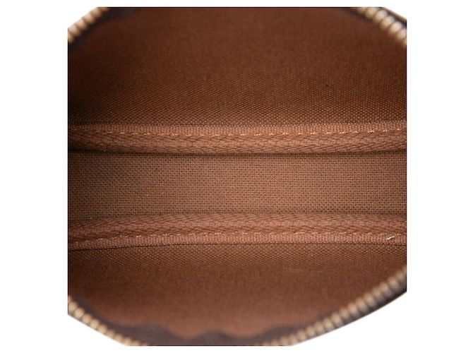 Borsa a mano Louis Vuitton Monogram Mini Pochette Accessoires Marrone - vista 4