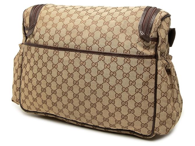 Borsa fasciatoio Gucci GG Canvas Beige - vista 2