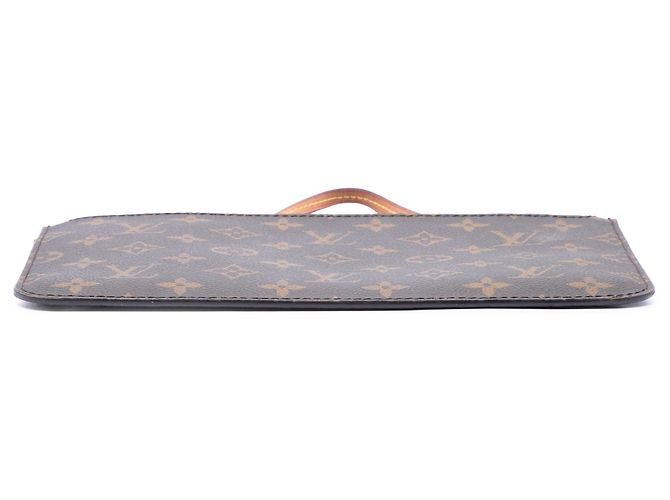 Bolso Louis Vuitton Monogram Neverfull Pouch MM Marrón - vista 3