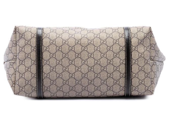 Tote Gucci Medium GG Supreme Tattoo Heart Joy Beige - vista 3