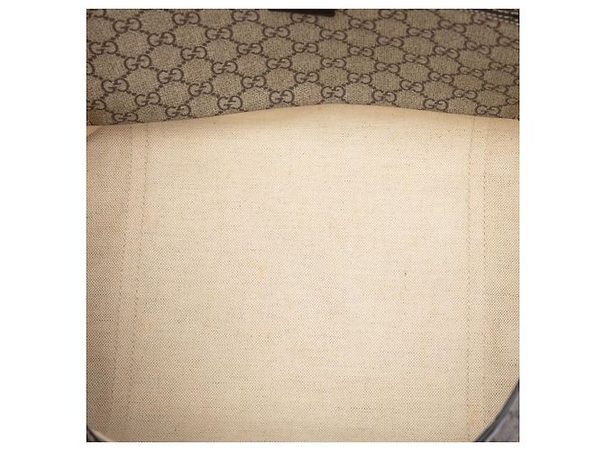 Tote Gucci Medium GG Supreme Tattoo Heart Joy Beige - vista 4