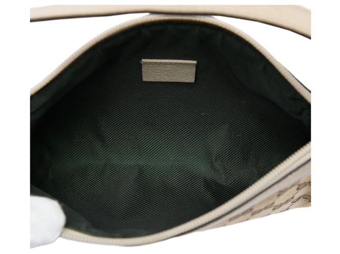 Borsa Pochette Gucci GG Canvas Abbey D Ring Beige - vista 4
