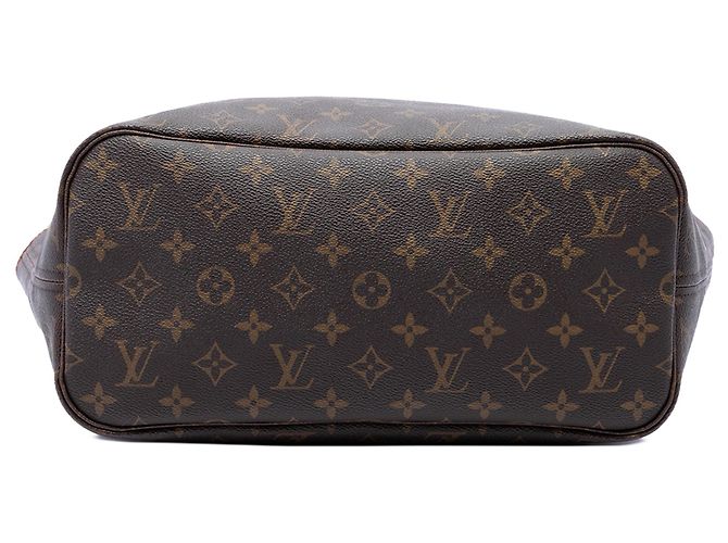 Borsa Tote Louis Vuitton Monogram Neverfull MM Marrone - vista 3