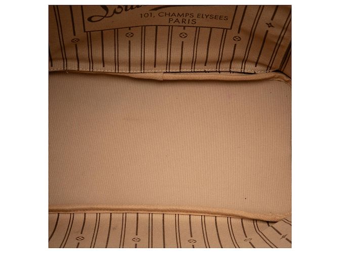 Borsa Tote Louis Vuitton Monogram Neverfull MM Marrone - vista 4