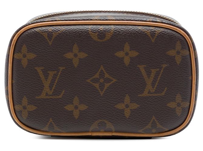 Beauty Case Louis Vuitton Monogram Nice Nano Brown - vista 3