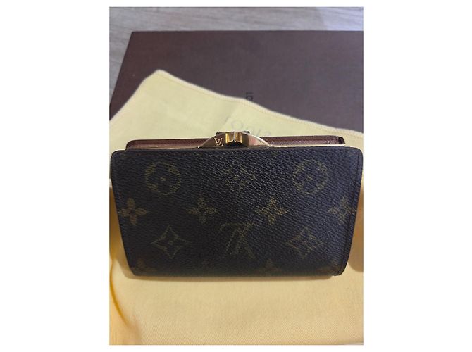 Louis Vuitton carteira Monogram toile castanha - vista 3