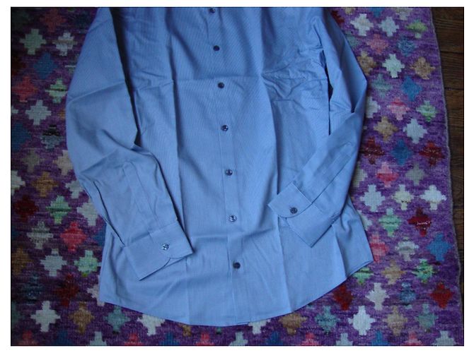 Autre Marque Charles Tyrwhitt Baumwoll-Langarmhemd mit Mikromuster - Ansicht 5