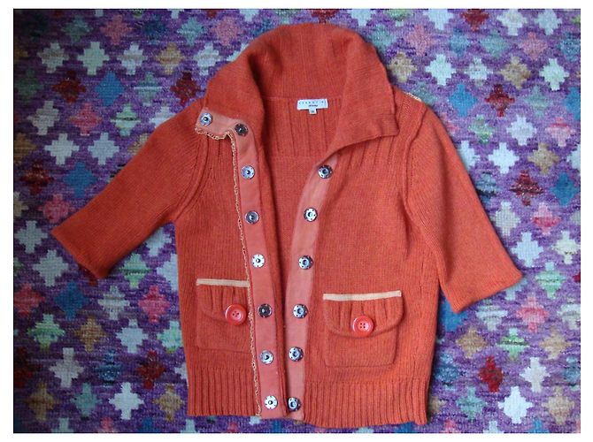 Essentiel Antwerp Strickjacke in Orange - Ansicht 3