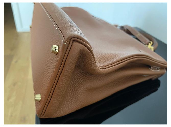 Hermès Hermes Borsa Kelly Pelle Marrone - vista 12