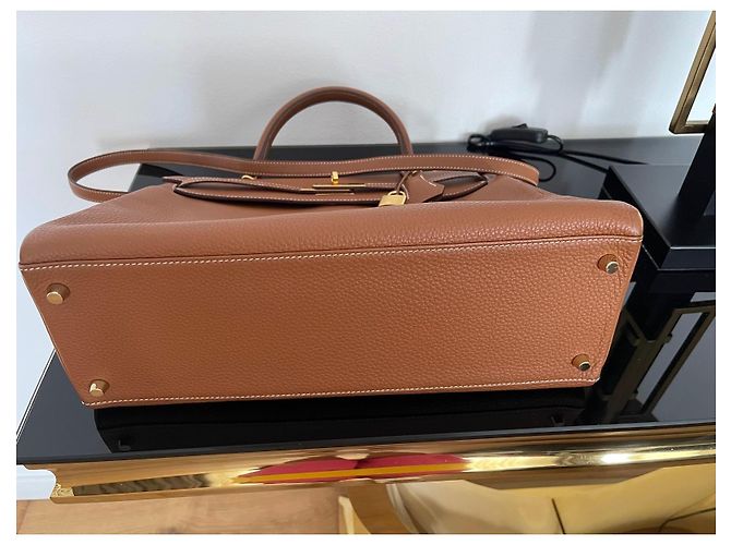 Hermès Hermes Borsa Kelly Pelle Marrone - vista 13