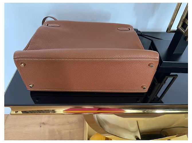 Hermès Hermes Borsa Kelly Pelle Marrone - vista 14