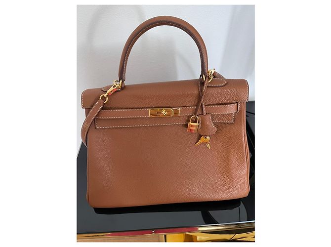 Hermès Hermes Borsa Kelly Pelle Marrone - vista 15