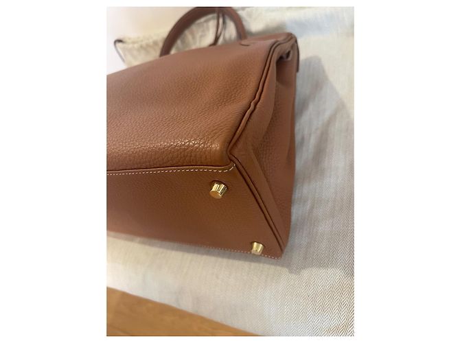Hermès Hermes Borsa Kelly Pelle Marrone - vista 18