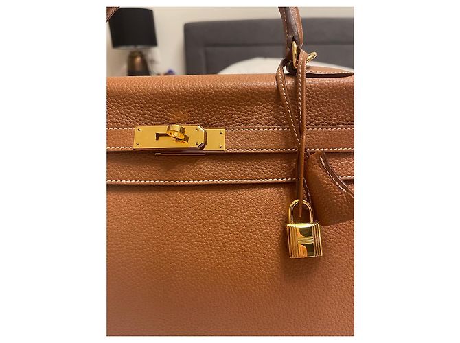Hermès Hermes Borsa Kelly Pelle Marrone - vista 3