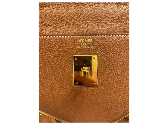 Hermès Hermes Borsa Kelly Pelle Marrone - vista 4