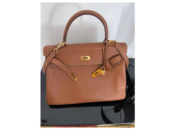 Hermès Hermes Borsa Kelly Pelle Marrone - vista 8