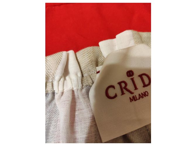 Autre Marque Crida Gestreiftes langes Leinenkleid - Ansicht 5