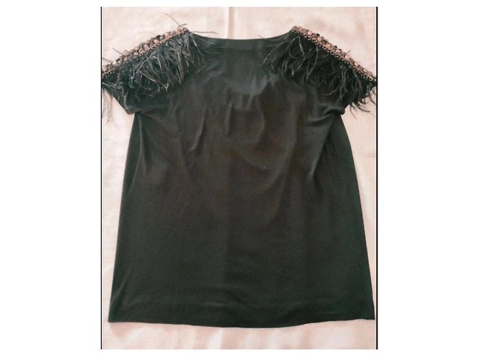 Emilio Pucci Top com Penas e Cristais - vista 12