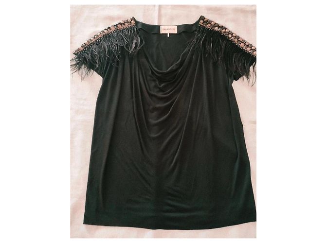Emilio Pucci Top com Penas e Cristais - vista 3