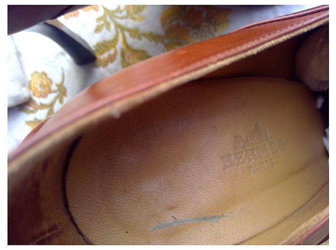 Hermès Braune Leder-Schnürstiefeletten - Ansicht 8