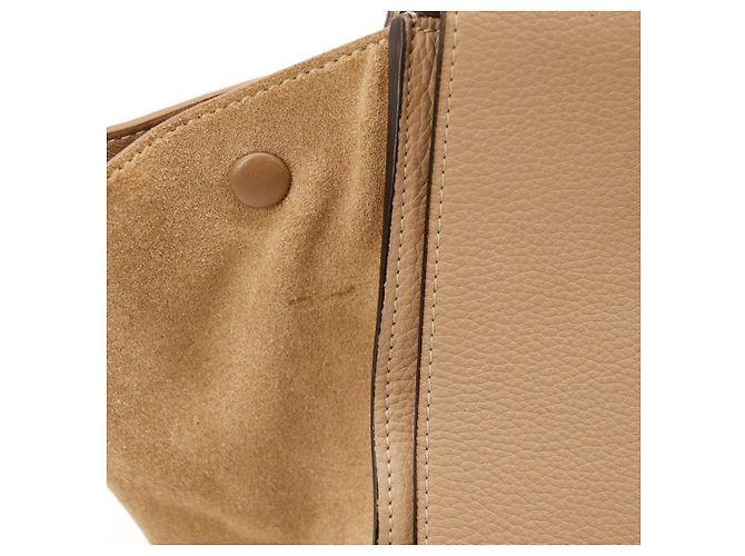 Trapèze Céline Celine Trapeze Borsa in pelle e camoscio beige - vista 11