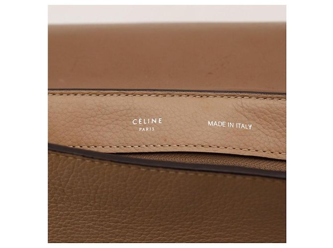 Trapèze Céline Celine Trapeze Borsa in pelle e camoscio beige - vista 6
