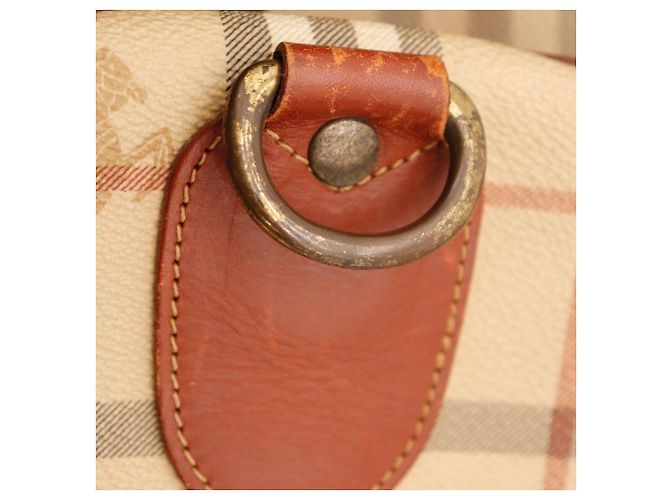 Borsa da viaggio Burberry Nova Check in pelle - vista 11