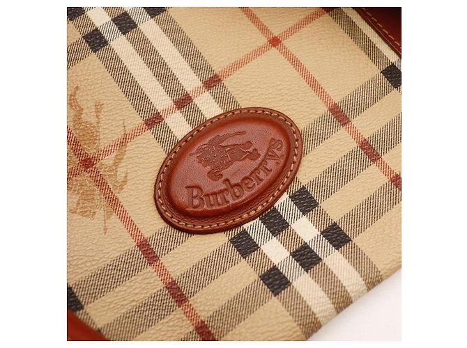 Borsa da viaggio Burberry Nova Check in pelle - vista 6