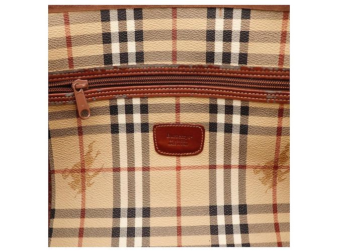 Borsa da viaggio Burberry Nova Check in pelle - vista 9