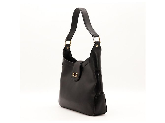 Céline Celine Borsa a tracolla in pelle nera - vista 2