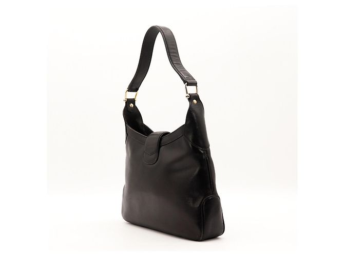 Céline Celine Borsa a tracolla in pelle nera - vista 4