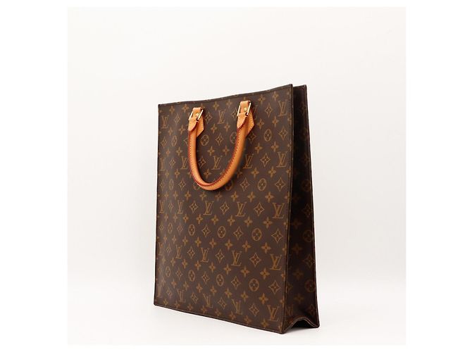 Louis Vuitton Borsa Shopping Monogram Pelle Marrone - vista 2