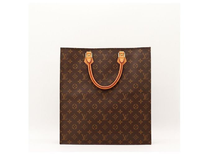 Louis Vuitton Borsa Shopping Monogram Pelle Marrone - vista 3