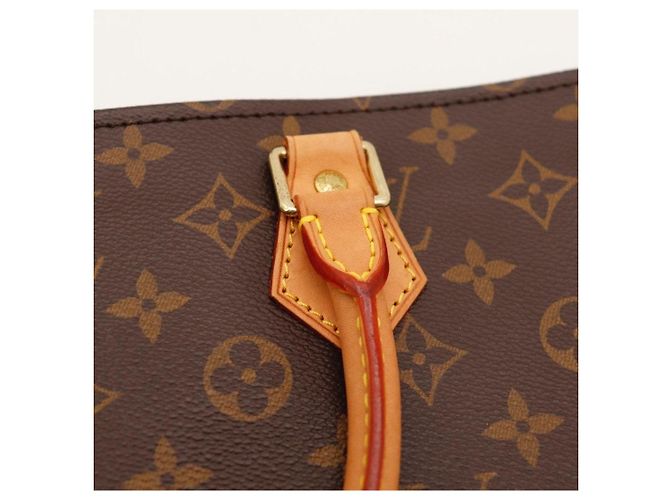 Louis Vuitton Borsa Shopping Monogram Pelle Marrone - vista 7