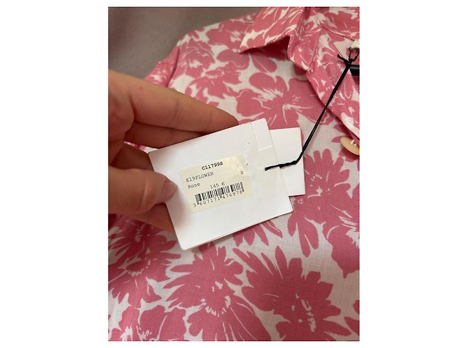 Camicia Sandro a Fiori Rosa - vista 5