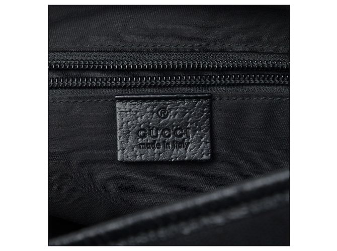 Borsa a tracolla con patta Gucci GG Canvas Web nera - vista 5