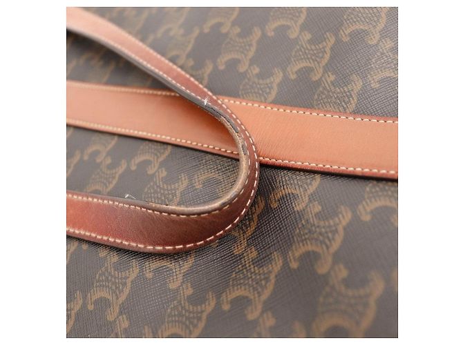 Céline Celine Monogramm Canvas Tote Bag Braun - Ansicht 12