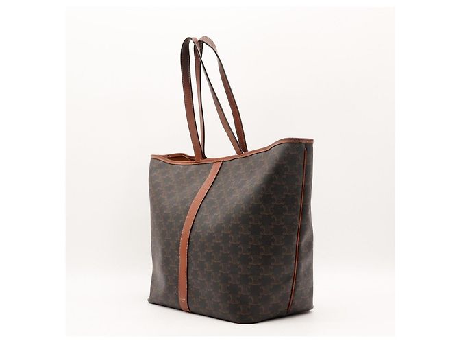Céline Celine Monogramm Canvas Tote Bag Braun - Ansicht 2